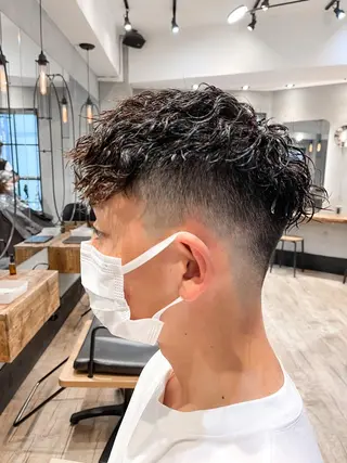 ショート パーマ メンズ メンズ特化 TAKE高崎のヘアスタイル