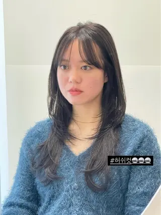 ロング ❤︎︎韓国ヘア❤︎︎ 𝑺𝒉𝒊𝒉𝒐のヘアスタイル