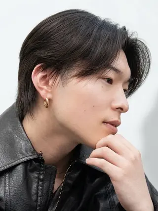 ミディアム 岡本 宗士のヘアスタイル