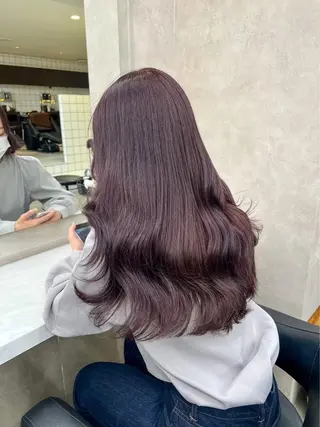 ロング カラー トレンド韓国ヘアー♡ 横浜美容室♡のヘアスタイル