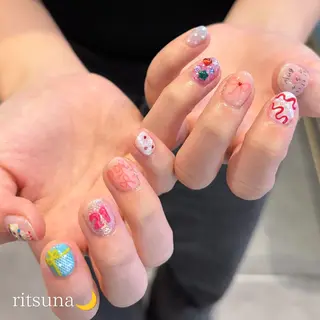 ネイル ritsuna🌙 nail 堺筋本町のネイルデザイン