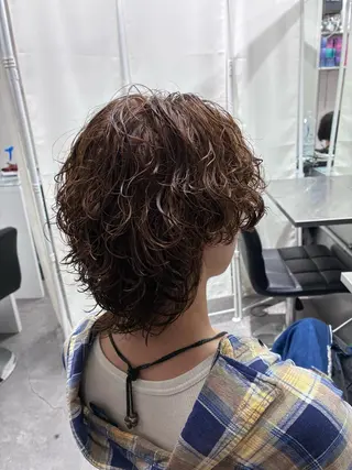 ミディアム パーマ メンズ 💈メンズパーマ特化 💈颯太のヘアスタイル