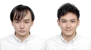 ショート パーマ メンズ 山口 隼輔のヘアスタイル