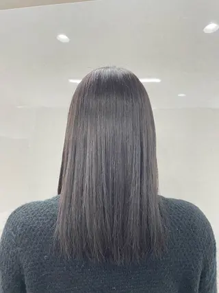 セミロング カラー Blue/博多/ 水口莉沙のヘアスタイル