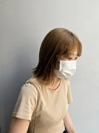 ミディアム ヘアアレンジ 韓国好き🇰🇷 美容師MIKUのヘアスタイル