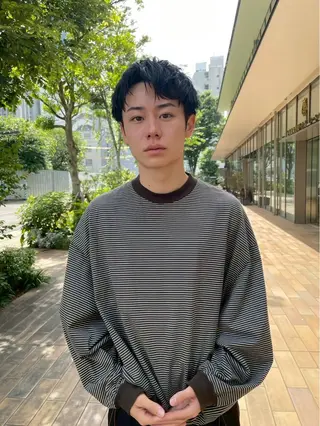 ショート パーマ メンズ 🌀渋谷メンズヘア 🌀河野瑠太のヘアスタイル