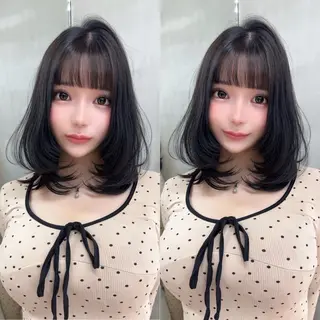 ミディアム カラー ✨髪質改善特化✨副 店長椎葉信乃介のヘアスタイル