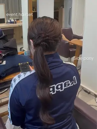 ロング ヘアアレンジ アレンジ/透明感カラ ー/韓国ヘア/ふうかのヘアスタイル