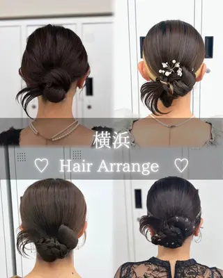 ヘアアレンジ 羽エクステ┆ボブ ┆アレンジ🖤桃覇のマツエク・マツパデザイン