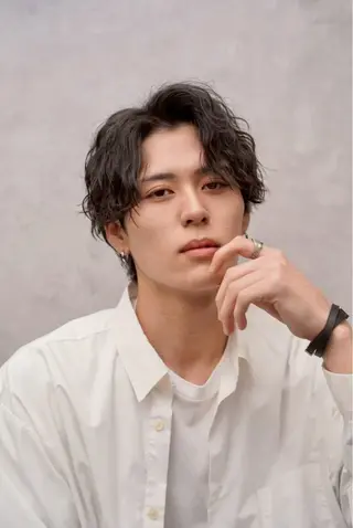 ミディアム パーマ メンズサロン kiyoのヘアスタイル