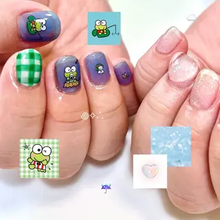 ネイル いちごパフェ ゆいのネイルデザイン
