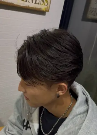ショート パーマ メンズ 藤原 幸大/名取美容師のヘアスタイル