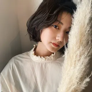 ミディアム カラー カラー/塚原里沙 川崎のヘアスタイル