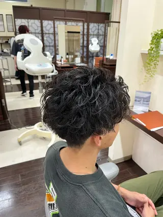 ショート パーマ メンズ 🧊メンズ特化🧊 高木航希のヘアスタイル