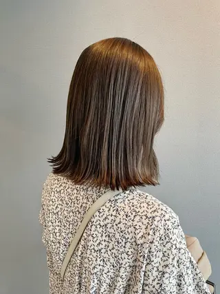 ミディアム カラー kitin 吉祥寺 山岸花のヘアスタイル