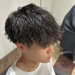 ショート パーマ メンズ 中村 玲美のヘアスタイル