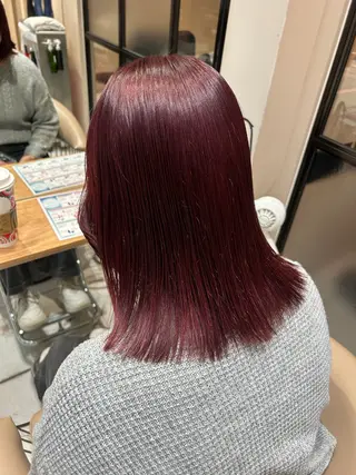 ミディアム カラー 玉城 琴音のヘアスタイル