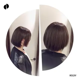 ミディアム カラー ✨縮毛矯正✨髪質改善 ナカシマ ユミのヘアスタイル