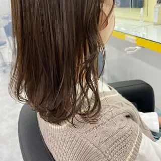 セミロング カラー ヘアアレンジ mai🍑暖色カラー /レイヤー💖のヘアスタイル