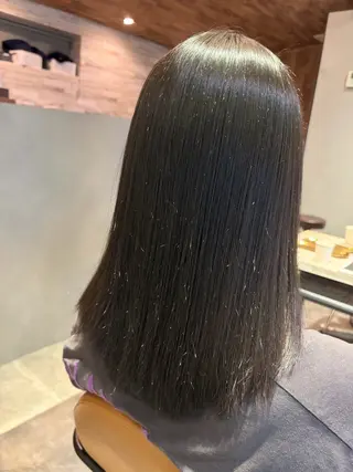 ミディアム パーマ ✨縮毛矯正モデル✨ RURUのヘアスタイル