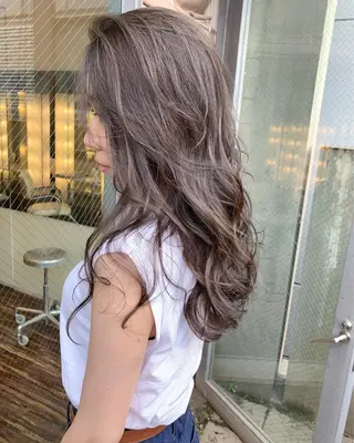 セミロング カラー 髪質改善サロン ARCHE野瀬冬馬のヘアスタイル