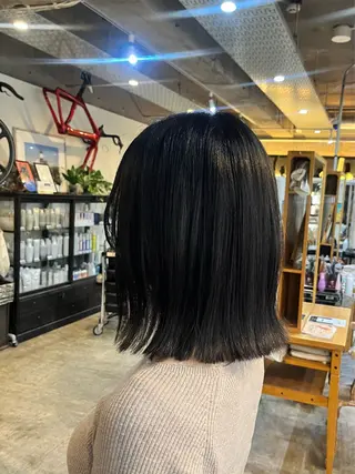 ミディアム 松原 樹里のヘアスタイル