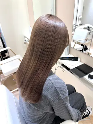 ロング カラー NANO/ ブリーチ×レイヤーのヘアスタイル