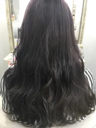 セミロング カラー 髪質改善 中川 翔のヘアスタイル