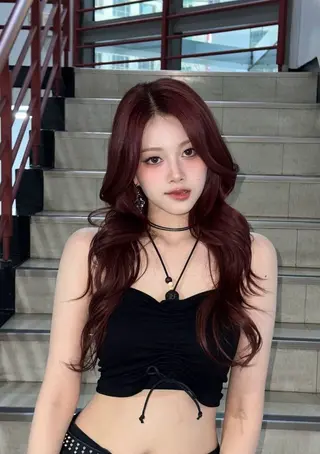 ロング 🍒韓国y2k暖色 NO.1🍒REAのヘアスタイル