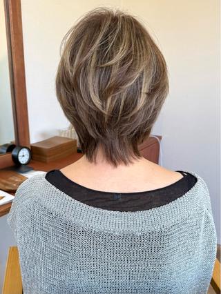 ショート カラー 田室和幸 河原町のヘアスタイル