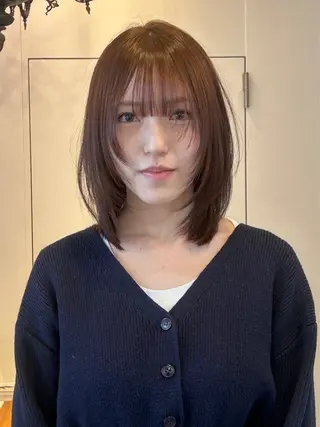 ミディアム カラー ナチュラル大人っぽい スタイル　MAORIのヘアスタイル