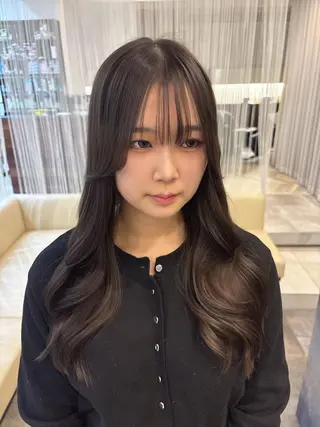ロング カラー lafit ラフィット 下大利のヘアスタイル