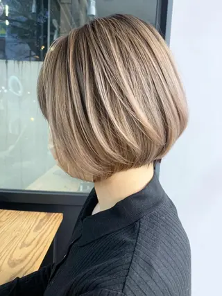 ミディアム カラー パーマ ヘアアレンジ ITbyALBUM 中野店のヘアスタイル