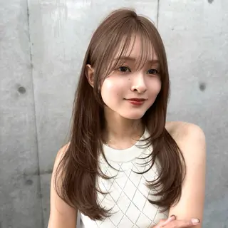 ロング カラー 韓国ヘア🇰🇷 レイヤー/芝春樹のヘアスタイル