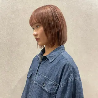 ミディアム 高評価多数◎ コテ巻きパーマ星明夏のヘアスタイル
