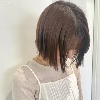 ミディアム カラー 🌷ショートレイヤー ヘッドスパ🌷鈴木のヘアスタイル