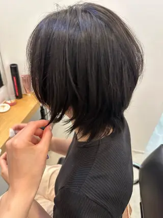 ショート レイヤー/ナチュラル 💐nao.のヘアスタイル