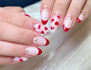 ネイル candy nail 韓国風ワンホンネイルのネイルデザイン