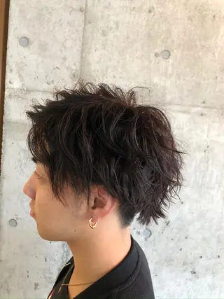 ミディアム パーマ メンズ 🔥メンズ特化パーマ 🦖増田弘明🦖のヘアスタイル