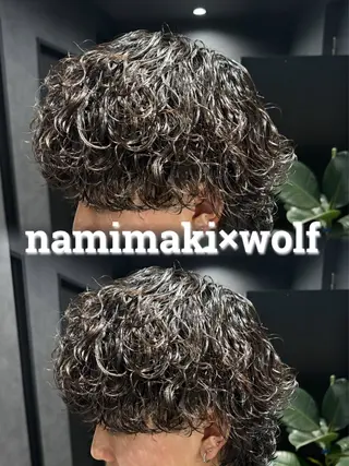 パーマ メンズ ツイスパ/シャドウ MANARUのヘアスタイル