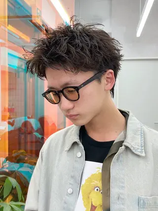 ショート パーマ メンズ スパイキーショート 浦和メンズ美容師のヘアスタイル