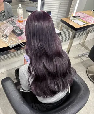 ロング miku/ラベンダー 透明感カラー🪻❤︎のヘアスタイル