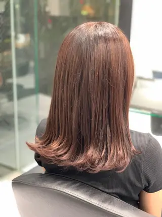 セミロング カラー ヘアアレンジ 💠 AYAKA💠のヘアスタイル