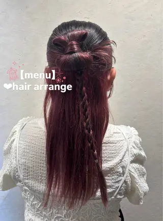 ヘアアレンジ 暖色カラー/アレンジ 🌺URUHA🌺のヘアスタイル