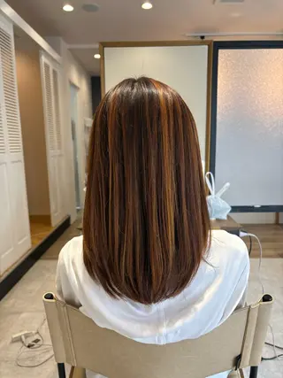 ミディアム 奥村 奈々加のヘアスタイル