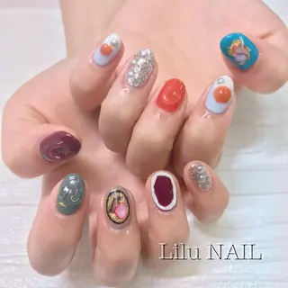 ネイル モチの良さ◉ フィルインネイル♡のネイルデザイン
