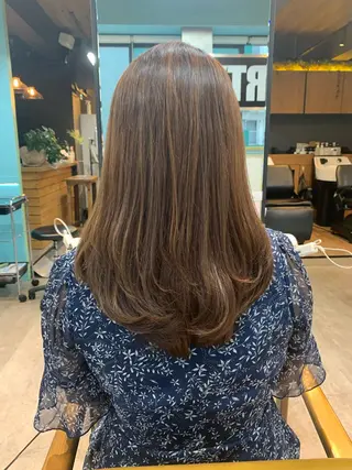 ロング パーマ レイヤースタイル⭐️ 村上のヘアスタイル