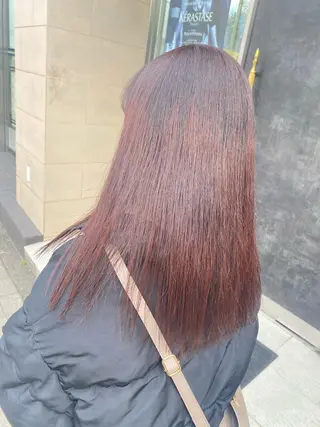 ロング カラー ヘアアレンジ TSUNA 🌙 Lim 五反田のマツエク・マツパデザイン