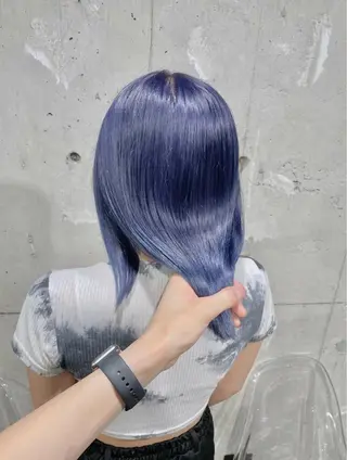 ミディアム カラー ベージュカラー💖 やすひろのヘアスタイル