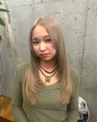 ロング 💙ハイトーン／韓国 style あかねのヘアスタイル